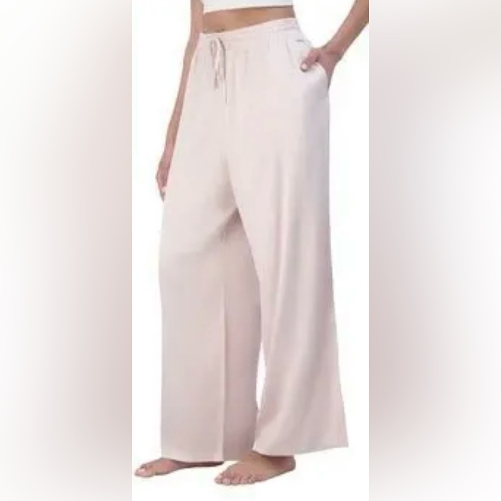 M: BCBGMAXAZRIA Satin Lounge Pant, Hushed Violet